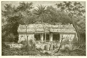 Ruinas del templo azteca de Tuloom