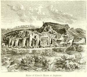 Ruinas de la casa de Cicerón en Arpino