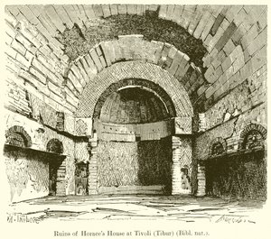 Ruinas de la casa de Horacio en Tívoli (Tibur)
