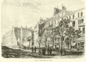 Ruinas de París después del asedio, abril 1871 de English School