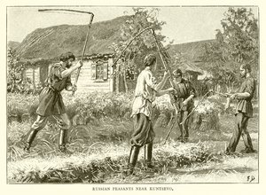 Campesinos rusos cerca de Kuntsevo de English School