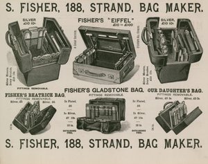 S Fisher, 188 Strand, fabricante de bolsas