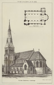 San Lucas Chesterton, Cambridge (grabado) de English School