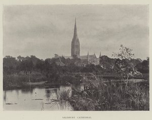 Catedral de Salisbury (grabado) de English School