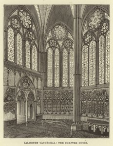 Catedral de Salisbury, la sala capitular de English School