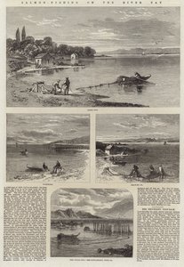 Pesca de salmón en el río Tay