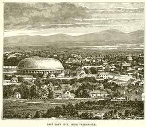 Salt Lake City, con Tabernáculo de English School