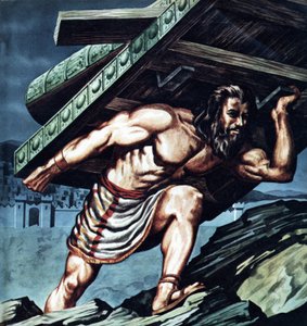 Sansón cargando la puerta de Gaza