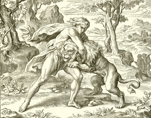 Sansón y el león