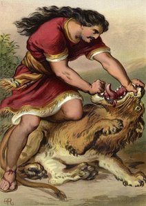 Sansón matando al león