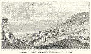 Sandgate, lugar de nacimiento de John B. Gough (grabado)