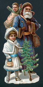 Papá Noel con niños de English School