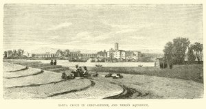 Santa Croce en Gerusalemme y el acueducto de Nerón