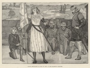 Sarah Bernhardt como Juana de Arco, en el Teatro de Su Majestad