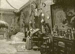 Sarah Bernhardt en su estudio de English School