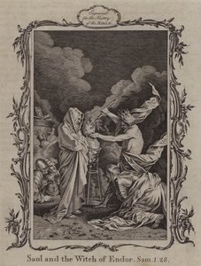Saúl y la bruja de Endor (grabado)