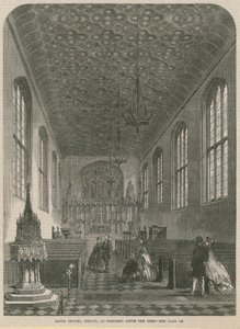 Capilla de Savoy, Strand, restaurada después del incendio de English School