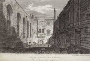 Capilla y palacio de Savoy, Londres, 1807