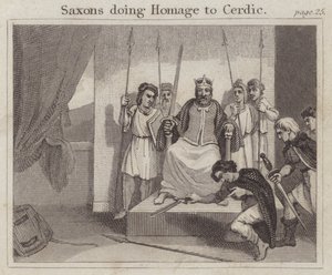Sajones rindiendo homenaje a Cerdic