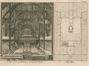 Andamios en Westminster Hall