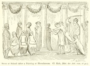 Escena en la escuela (después de una pintura en Herculano)