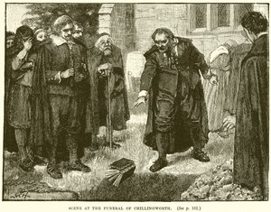 Escena en el funeral de Chillingworth