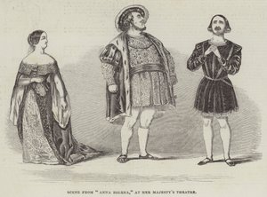 Escena de "Anna Bolena," en el Teatro de Su Majestad