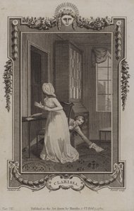Escena de Clarissa, de Samuel Richardson de English School