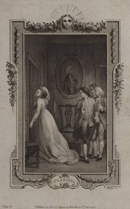 Escena de Clarissa, de Samuel Richardson de English School