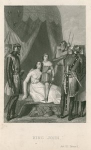 Escena de King John de William Shakespeare de English School
