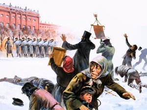Escena de la Revolución Rusa de 1905