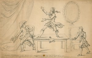 Escena de Sylvester Daggerwood por George Coleman el joven de English School