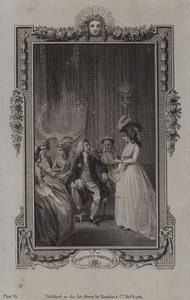 Escena de El huérfano virtuoso, de Mary Collyer de English School