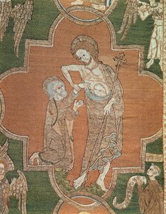 Escena de la vida de Cristo, detalle del Syon Cope, 1300-20 de English School
