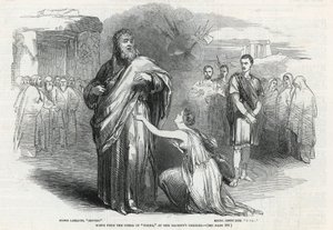 Escena de la ópera Norma en el Teatro de Su Majestad, Londres de English School