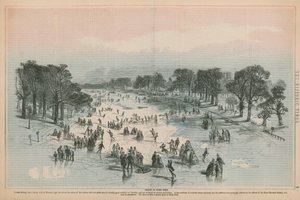 Escena en Hyde Park, Londres de English School