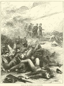 Escena en la prisión de La Roquette, 1871 de English School