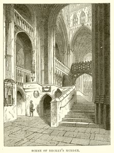 Escena del asesinato de Becket de English School