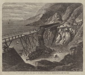 Escena del Accidente en Bray Head, en el Ferrocarril de Dublín, Wicklow y Wexford de English School