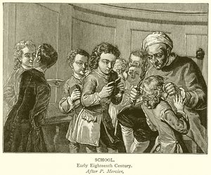 Escuela. Principios del siglo XVIII de English School