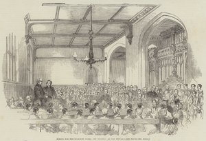Escuela para Ciegos Indigentes, Examen de los Alumnos (grabado) de English School