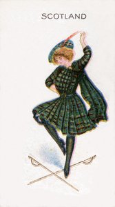 Escocia, tarjeta de cigarrillos, 1915 de English School
