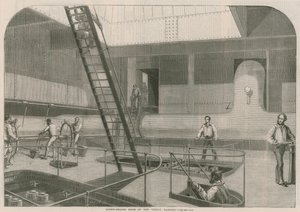 Sala de máquinas de tornillo del Gran Eastern de English School