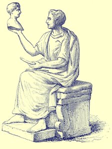 Escultor, ilustración de la Historia de Roma de Victor Duruy, publicada en 1884