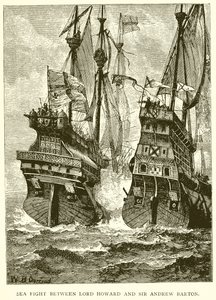 Batalla Naval entre Lord Howard y Sir Andrew Barton de English School