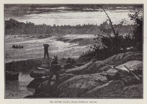 Cataratas del río marino, cerca de la Casa de Noruega de English School