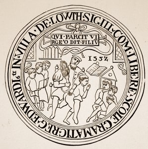 Sello de Louth Grammar School, 1552