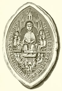 Sello de la Universidad de Oxford, c. 1300 de English School