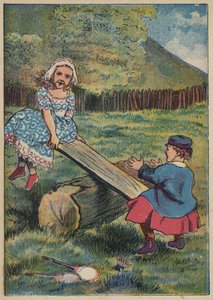 See-Saw, Margery Daw (litografía en color)