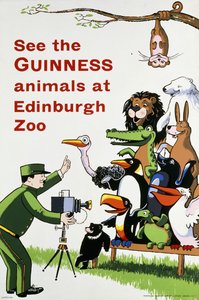 Ve los animales de Guinness en el zoológico de Edimburgo, c.1938 de English School